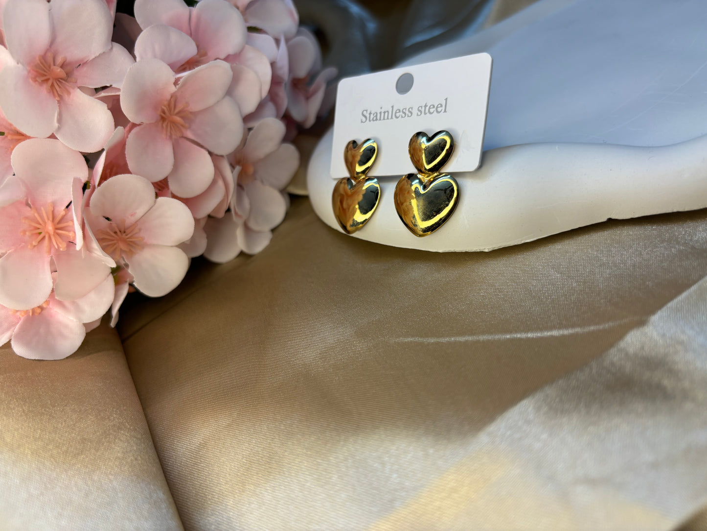 Ailaura Twin Heart Earrings