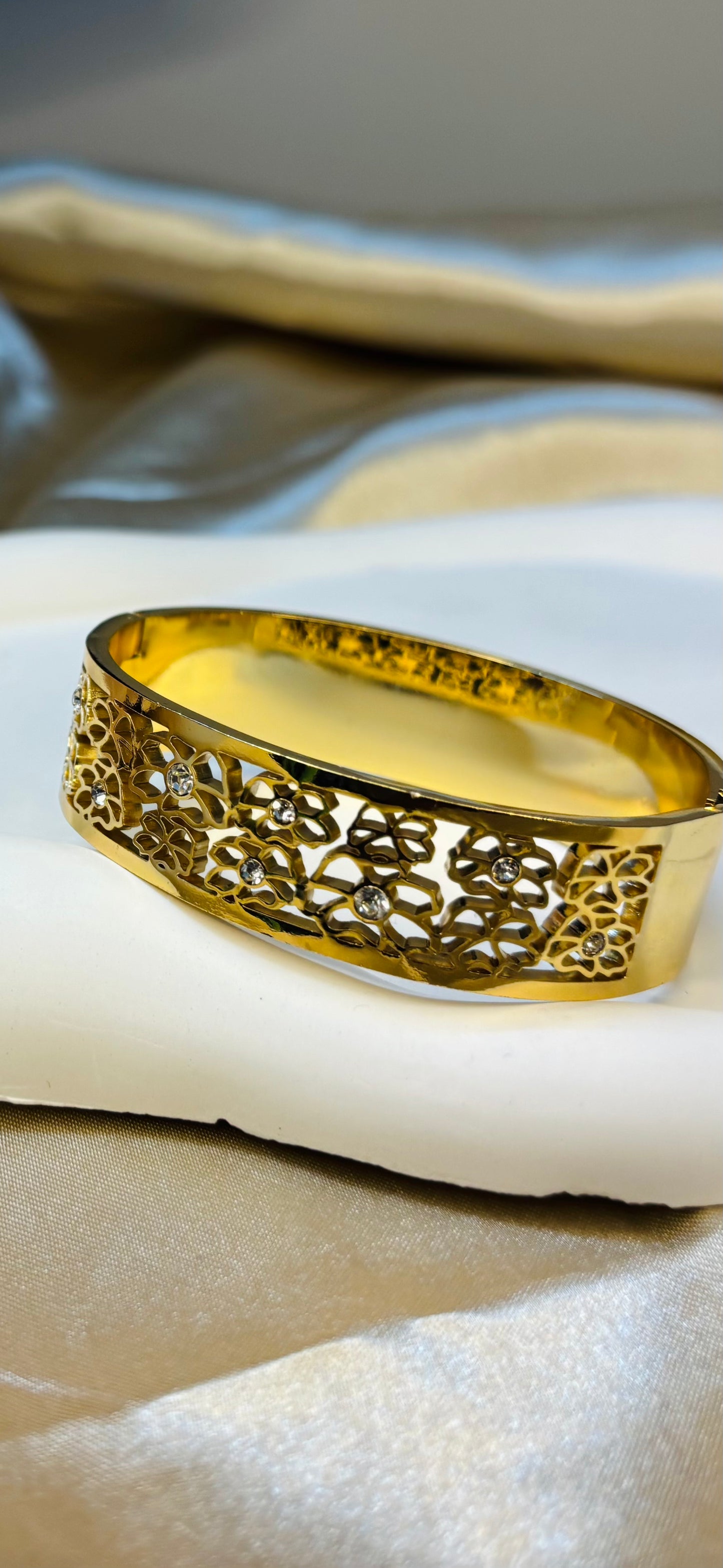 Ailaura Floral Luxe Cuff Bracelet