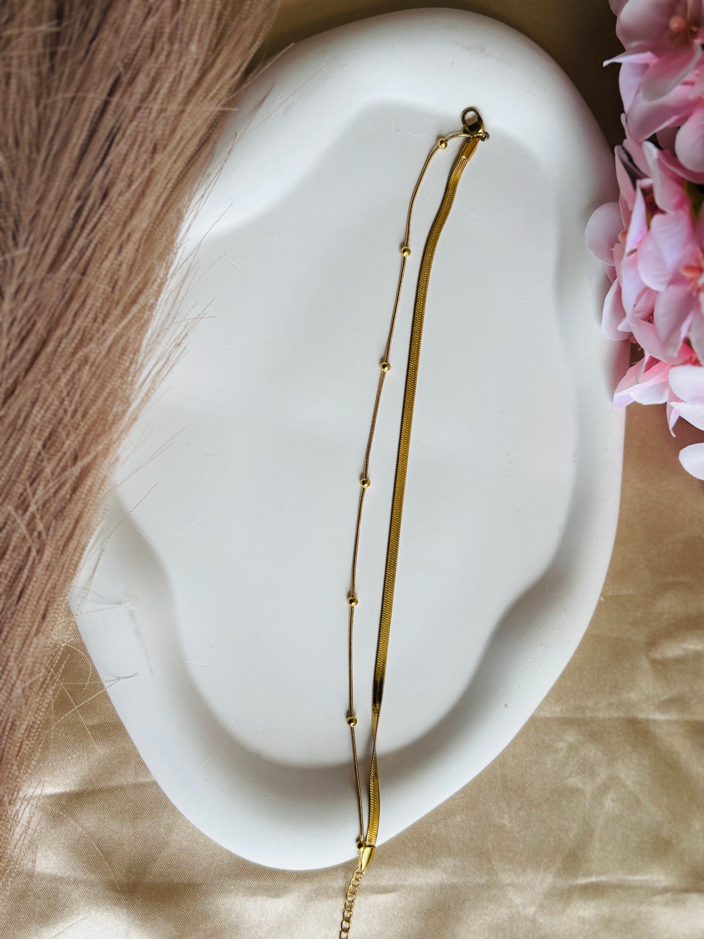 AIlaura Golden Whisper Anklet