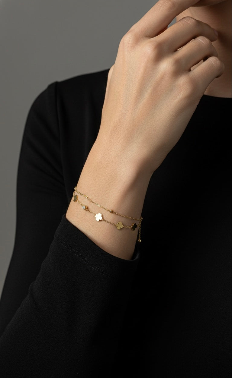 Ailaura Clover Spark Bracelet