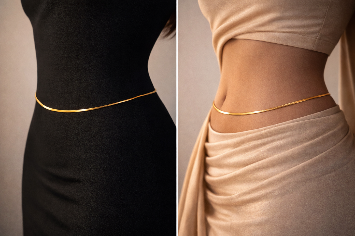 Ailaura Adjustable Snake Waist Chain