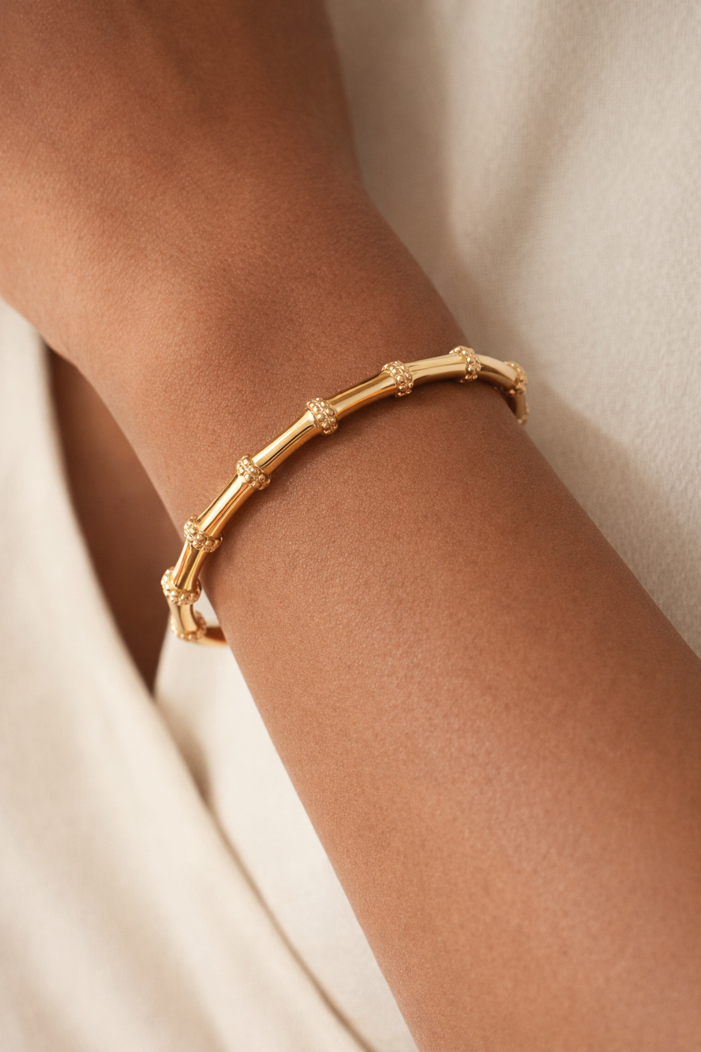 Ailaura Aurea Bamboo Bracelet - Adjustable
