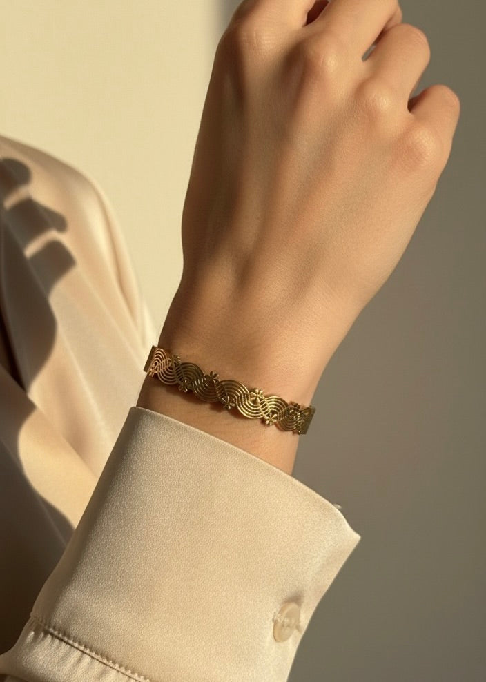Ailaura Elan Cutwork Bangle- Adjustable