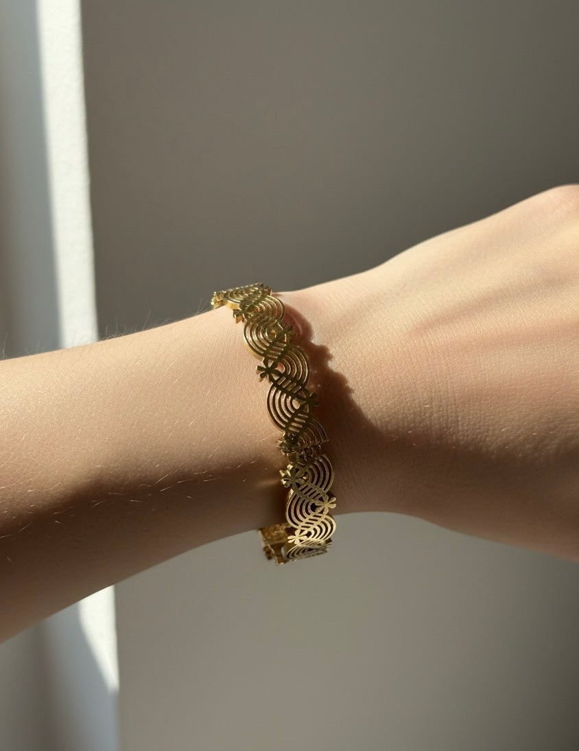Ailaura Elan Cutwork Bangle- Adjustable