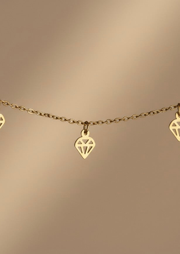 Ailaura Amora Heart Anklet-(PAIR)