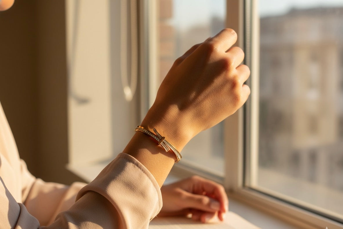 Ailaura Elan Tie Bangle- Adjustable