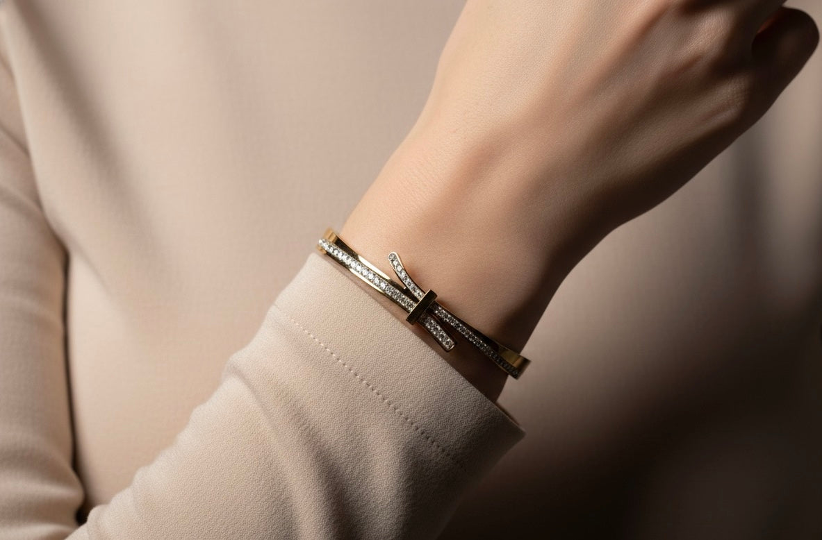 Ailaura Elan Tie Bangle- Adjustable