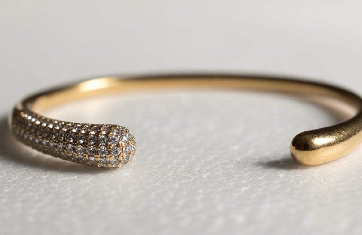 Ailaura Solis Curve Bangle- Adjustable