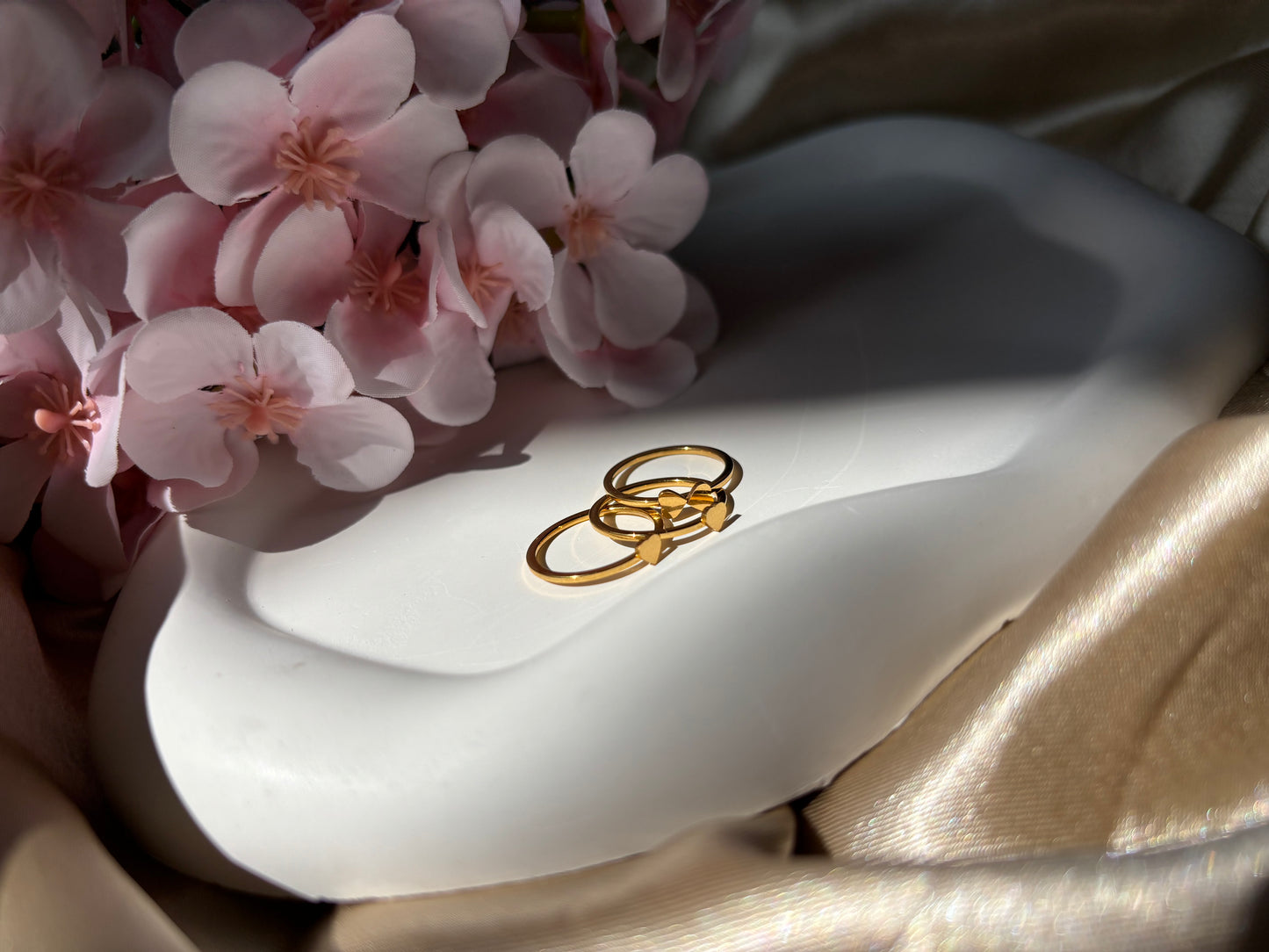 Ailaura Heart Trio Ring (Set of 3)