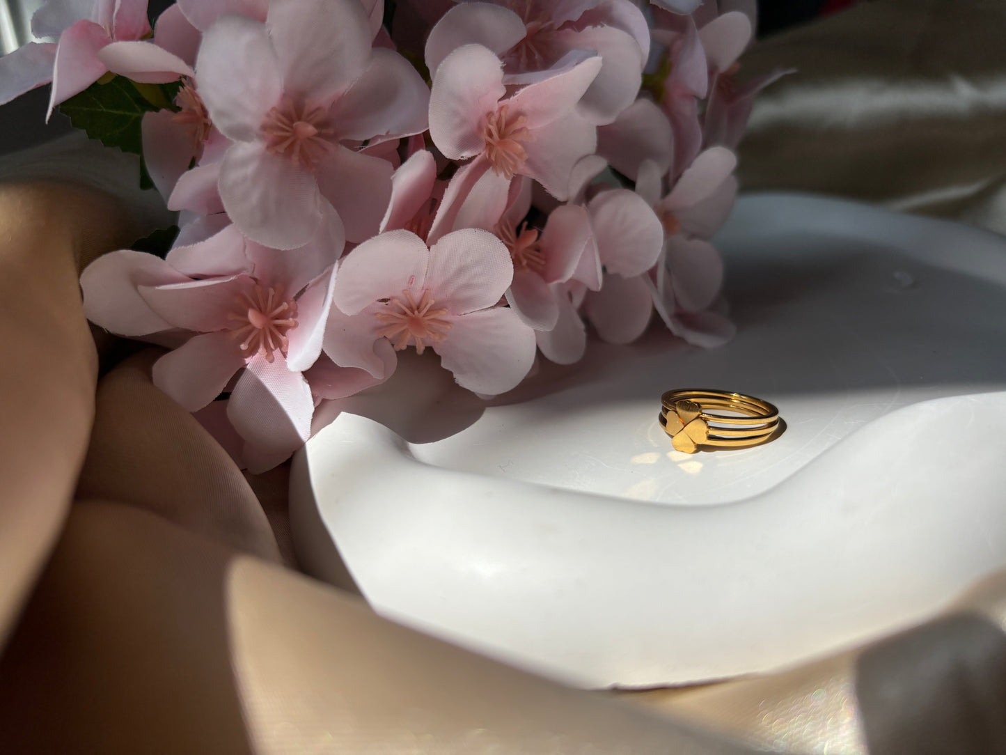 Ailaura Heart Trio Ring (Set of 3)