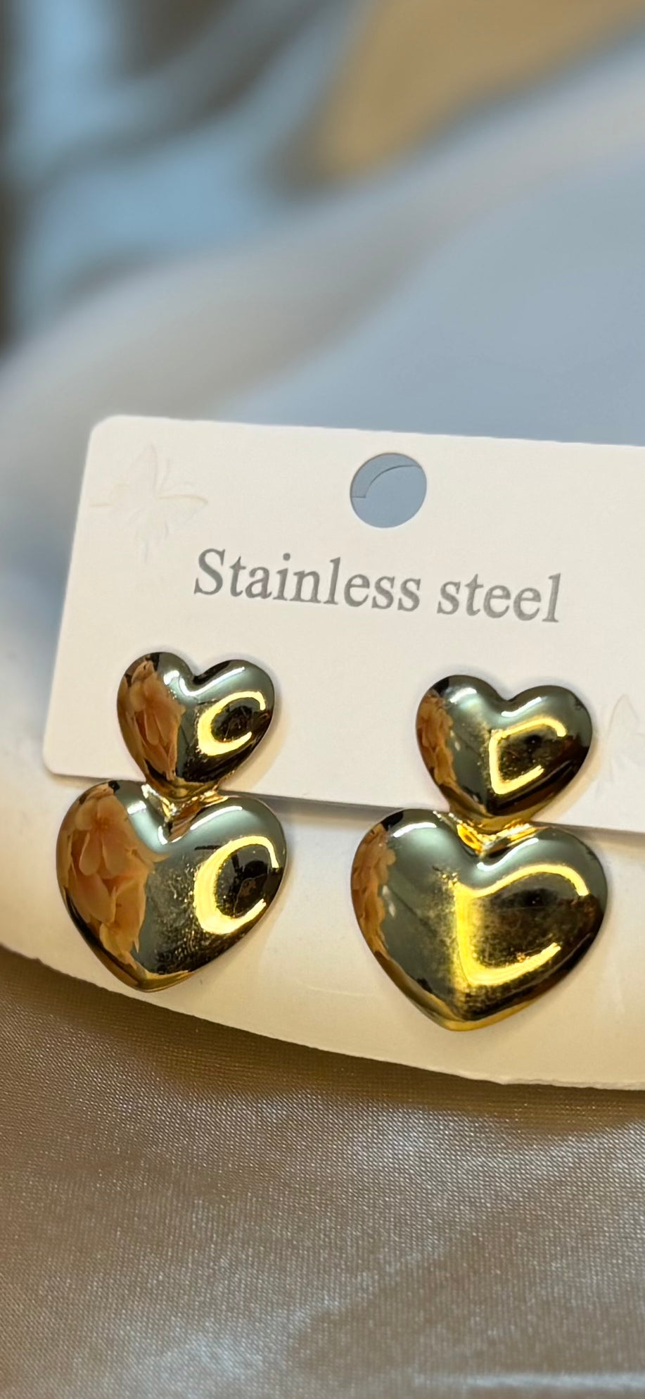 Ailaura Twin Heart Earrings