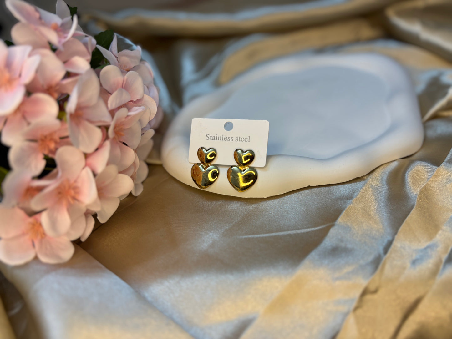 Ailaura Twin Heart Earrings