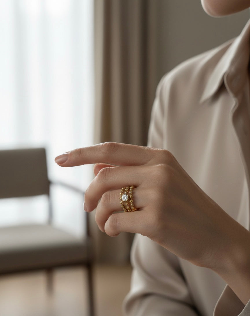 Ailaura Halo Adjustable Ring