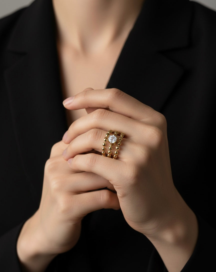 Ailaura Halo Adjustable Ring