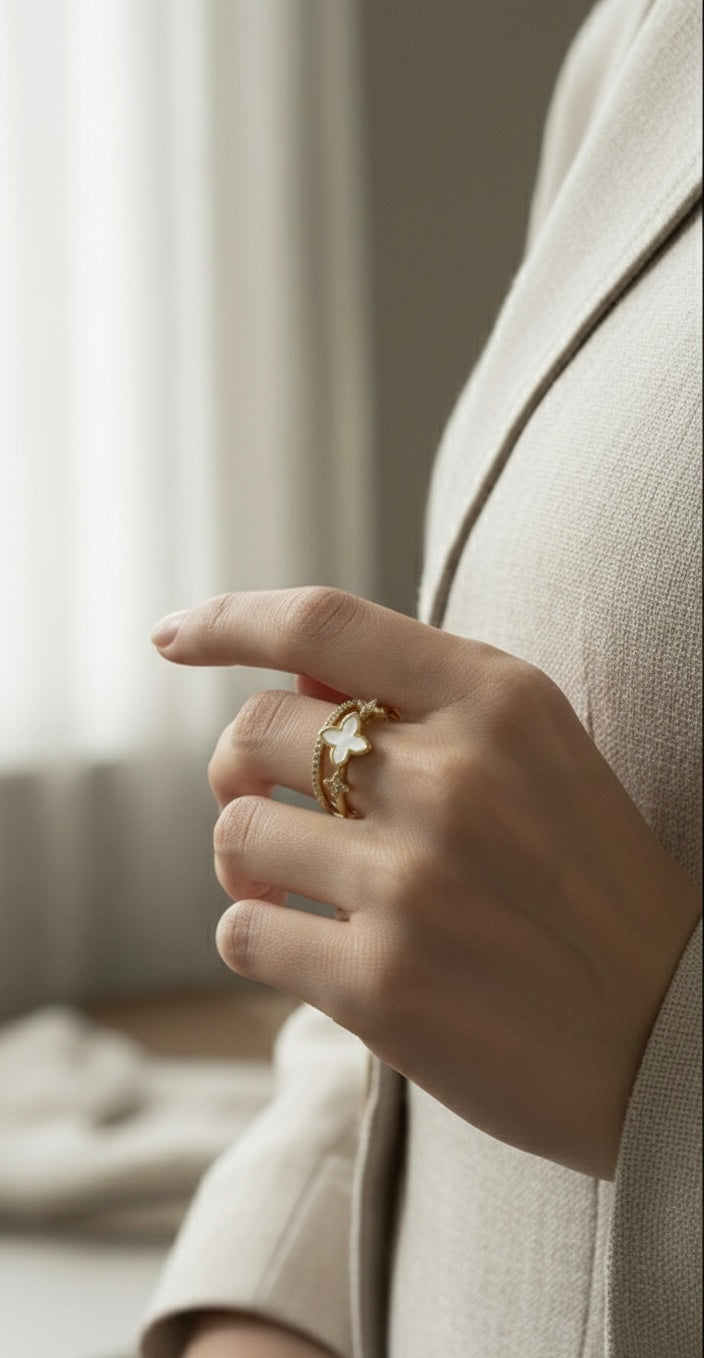 Ailaura Bloom Adjustable Ring