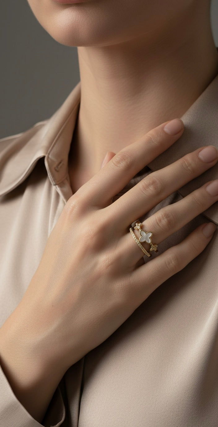 Ailaura Bloom Adjustable Ring