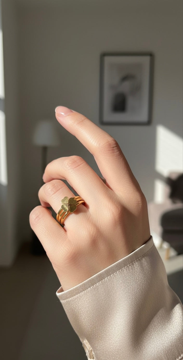 Ailaura Heart Trio Ring (Set of 3)