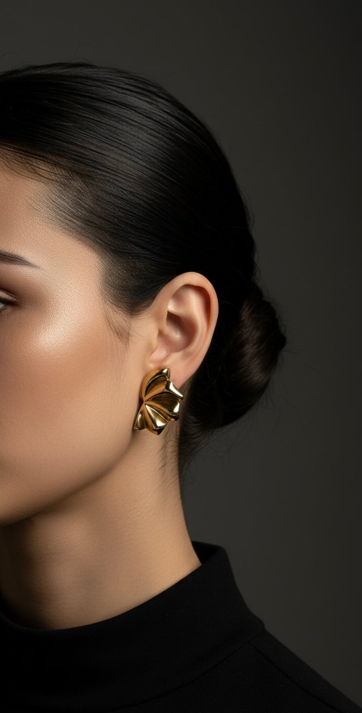 Ailaura Sculpted Bloom Earrings