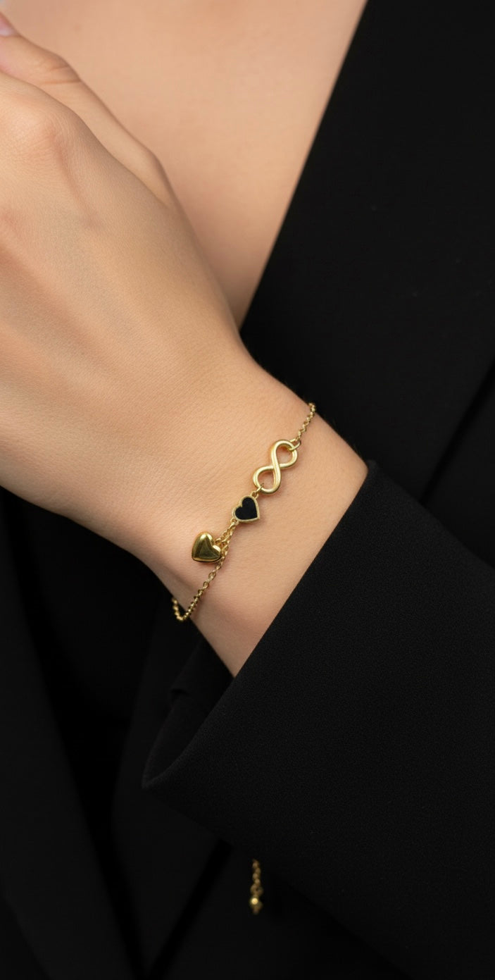 Ailaura Infinity Heart Bracelet