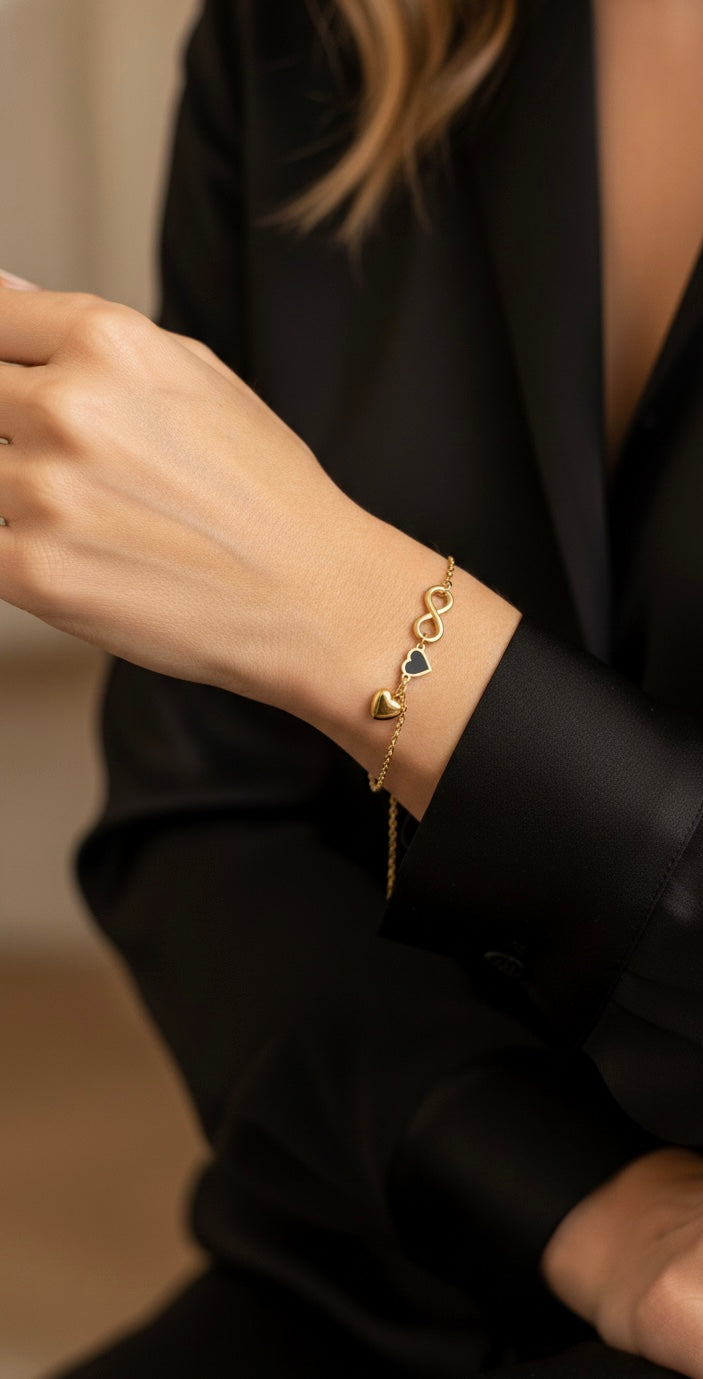 Ailaura Infinity Heart Bracelet