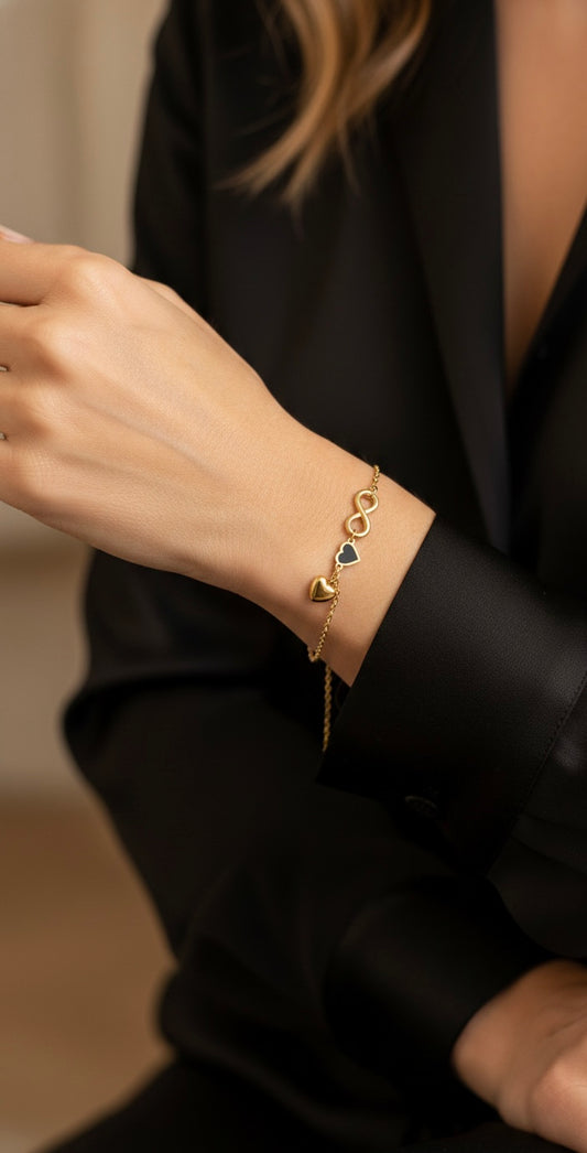 Ailaura Infinity Heart Bracelet