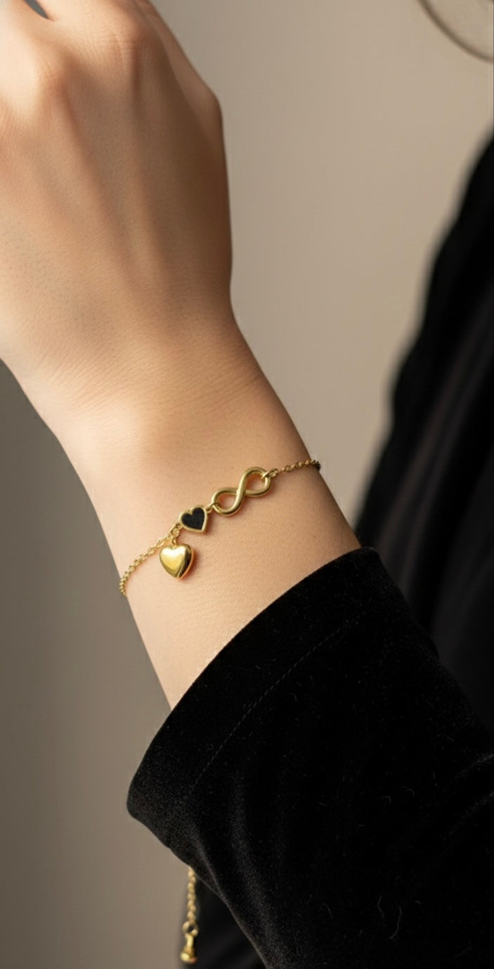 Ailaura Infinity Heart Bracelet