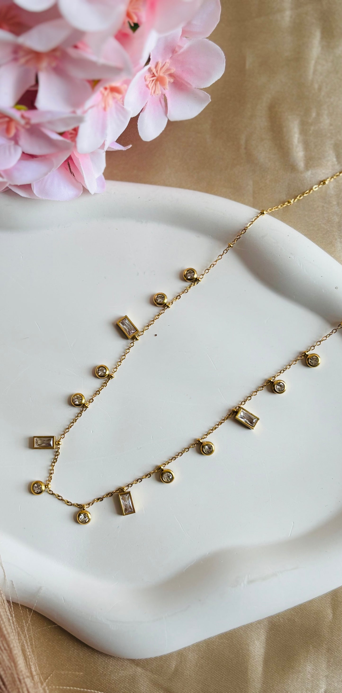 AIlaura Dainty Spark Necklace