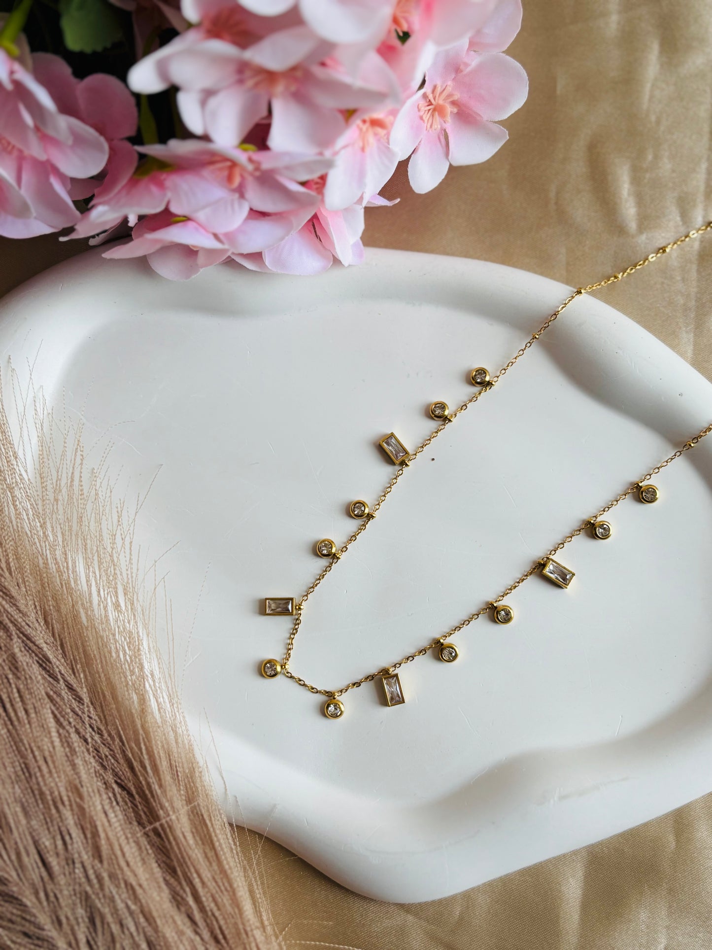 AIlaura Dainty Spark Necklace