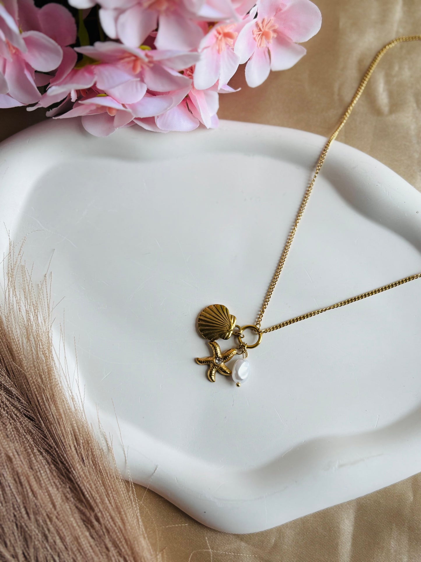 AIlaura Ocean Charm Necklace