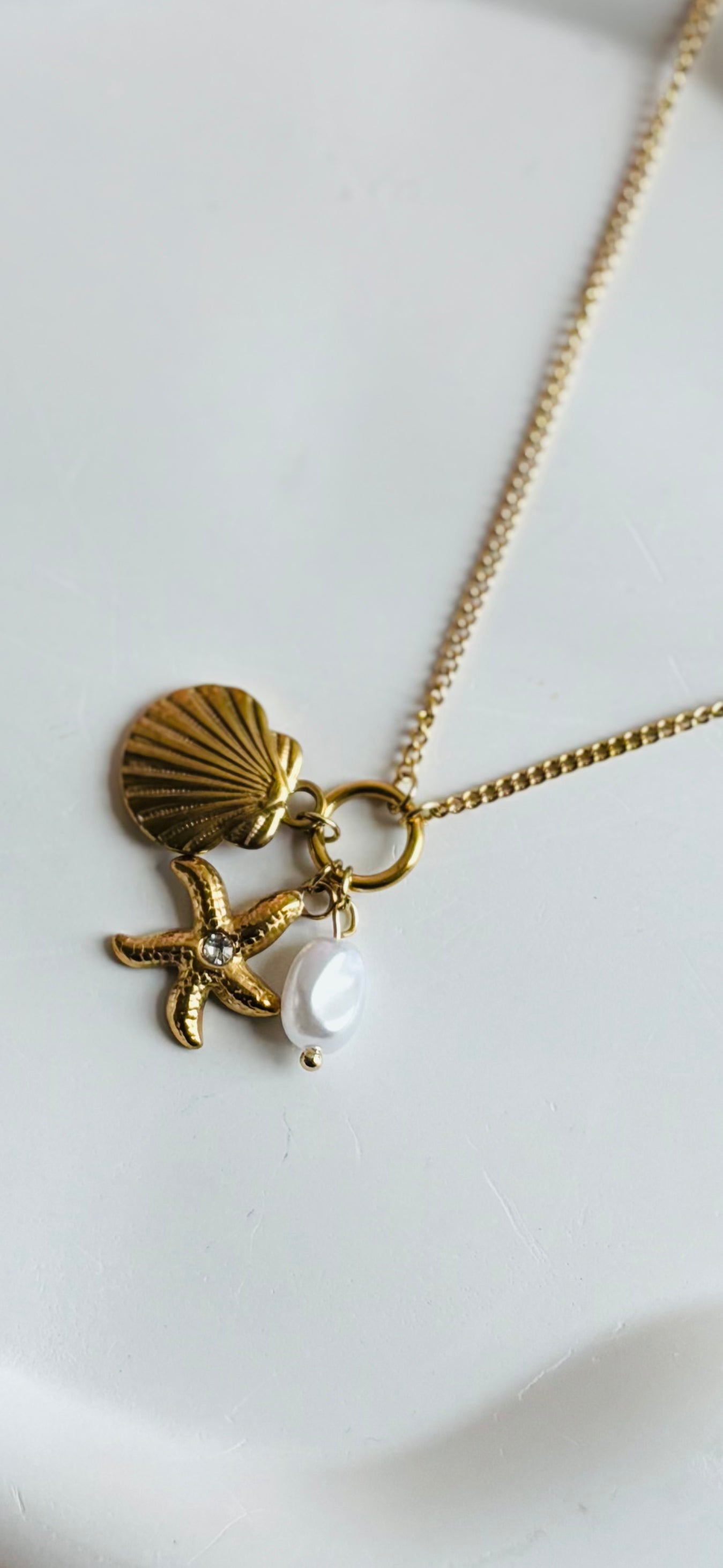 AIlaura Ocean Charm Necklace