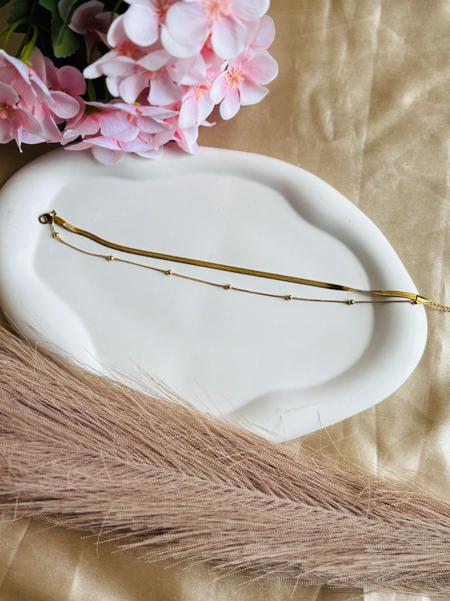 AIlaura Golden Whisper Anklet