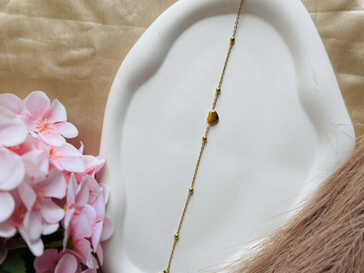 AIlaura Tiny Heart Anklet (Pair)