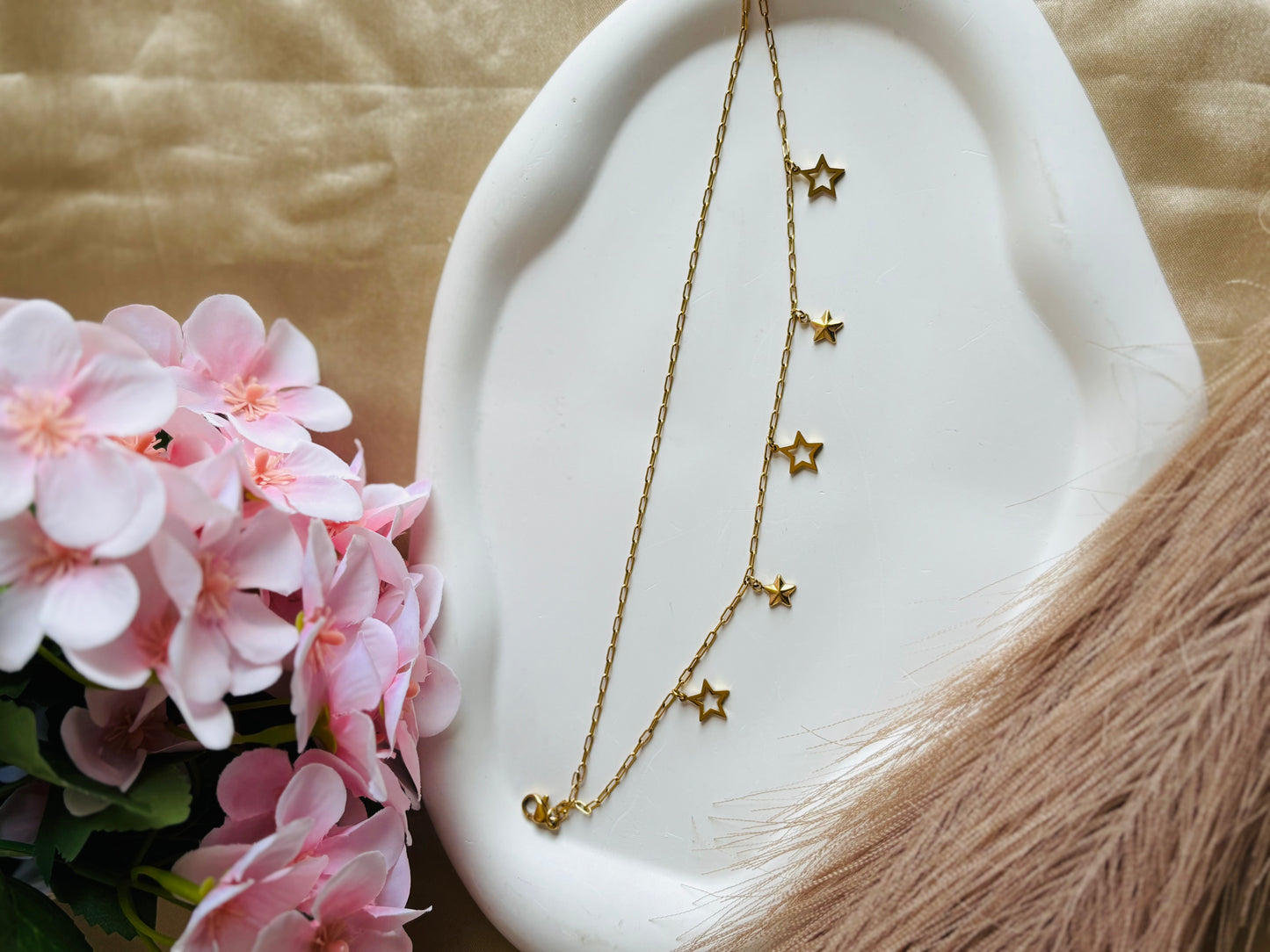 AIlaura Star Drape Anklet (Pair)