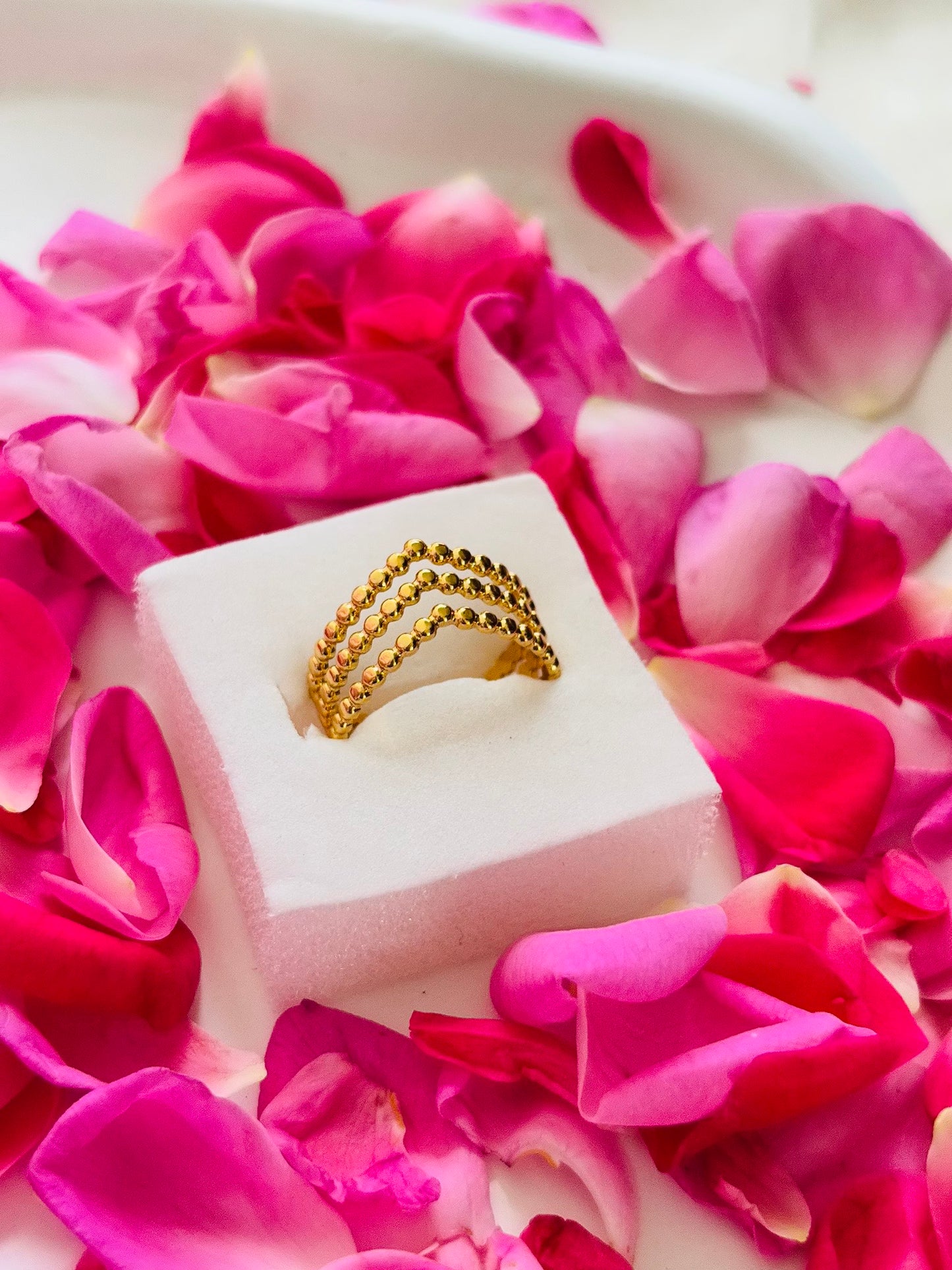 AIlaura Bead Adjustable Ring