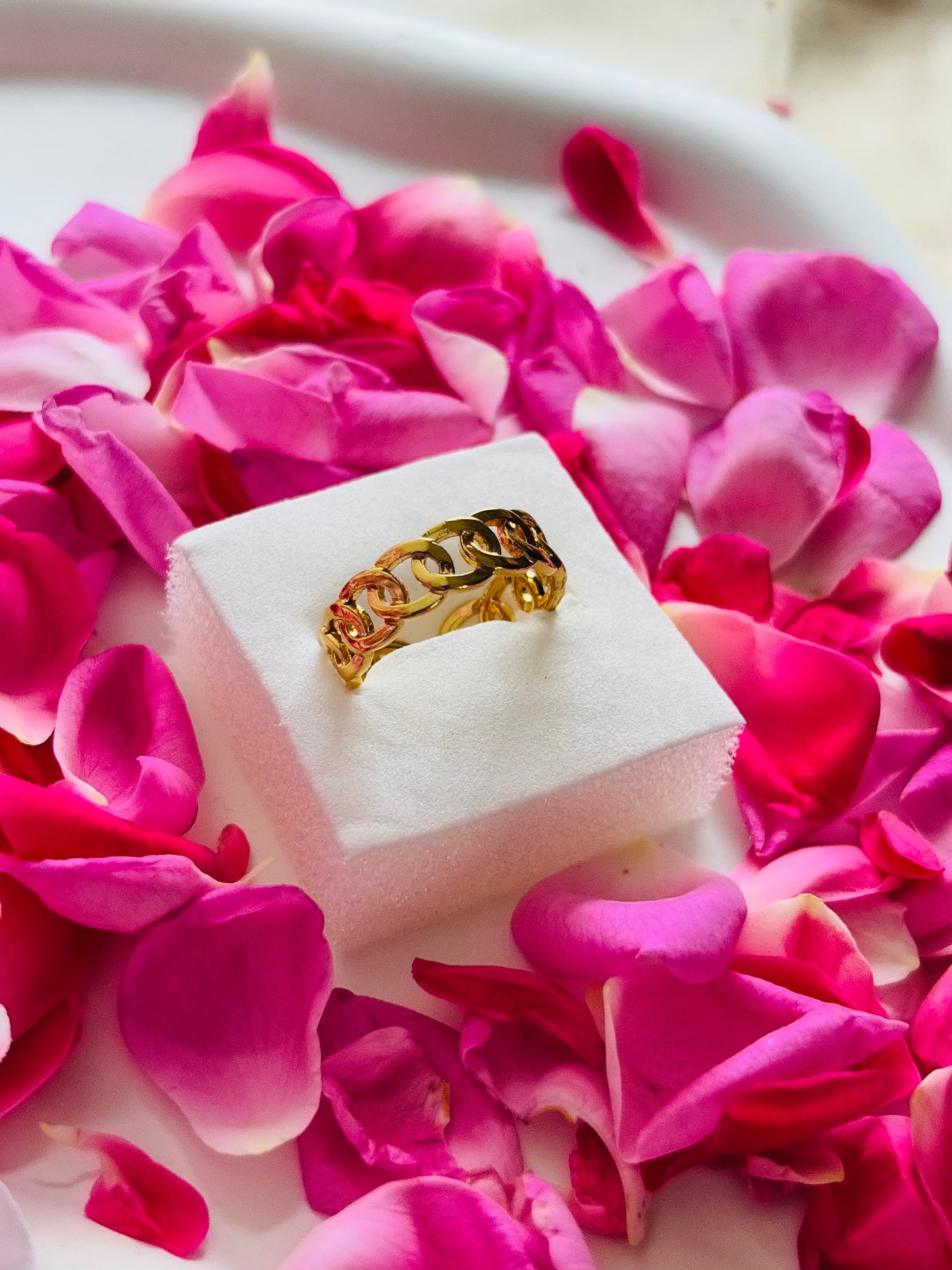 AIlaura Link Adjustable Ring