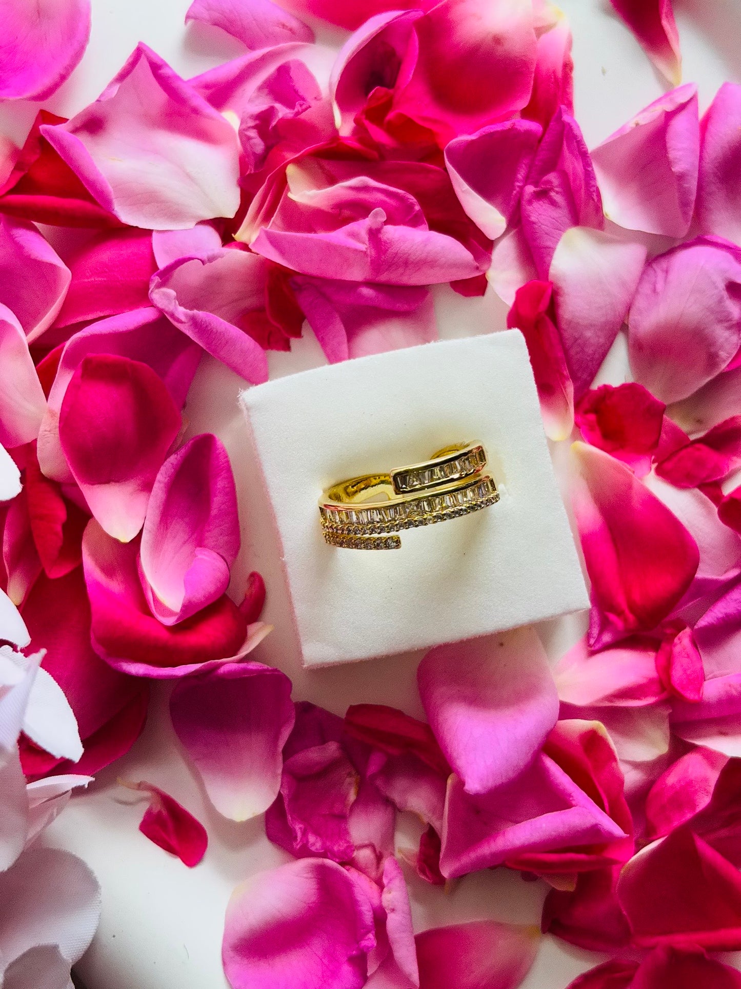 AIlaura Crystal Wrap Adjustable Ring