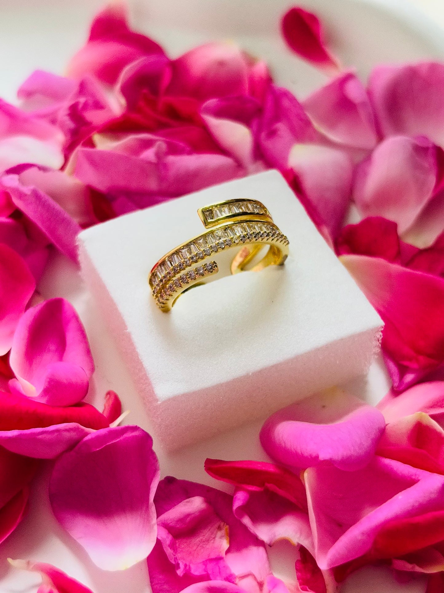 AIlaura Crystal Wrap Adjustable Ring