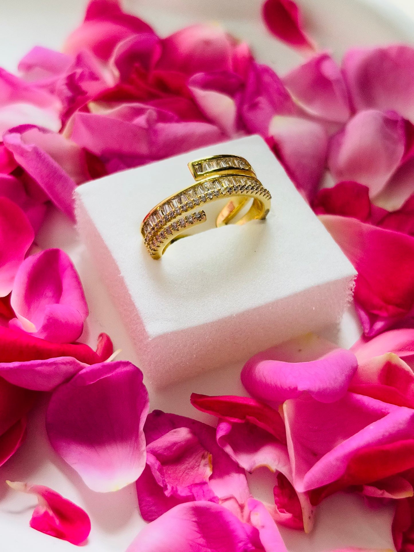 AIlaura Crystal Wrap Adjustable Ring