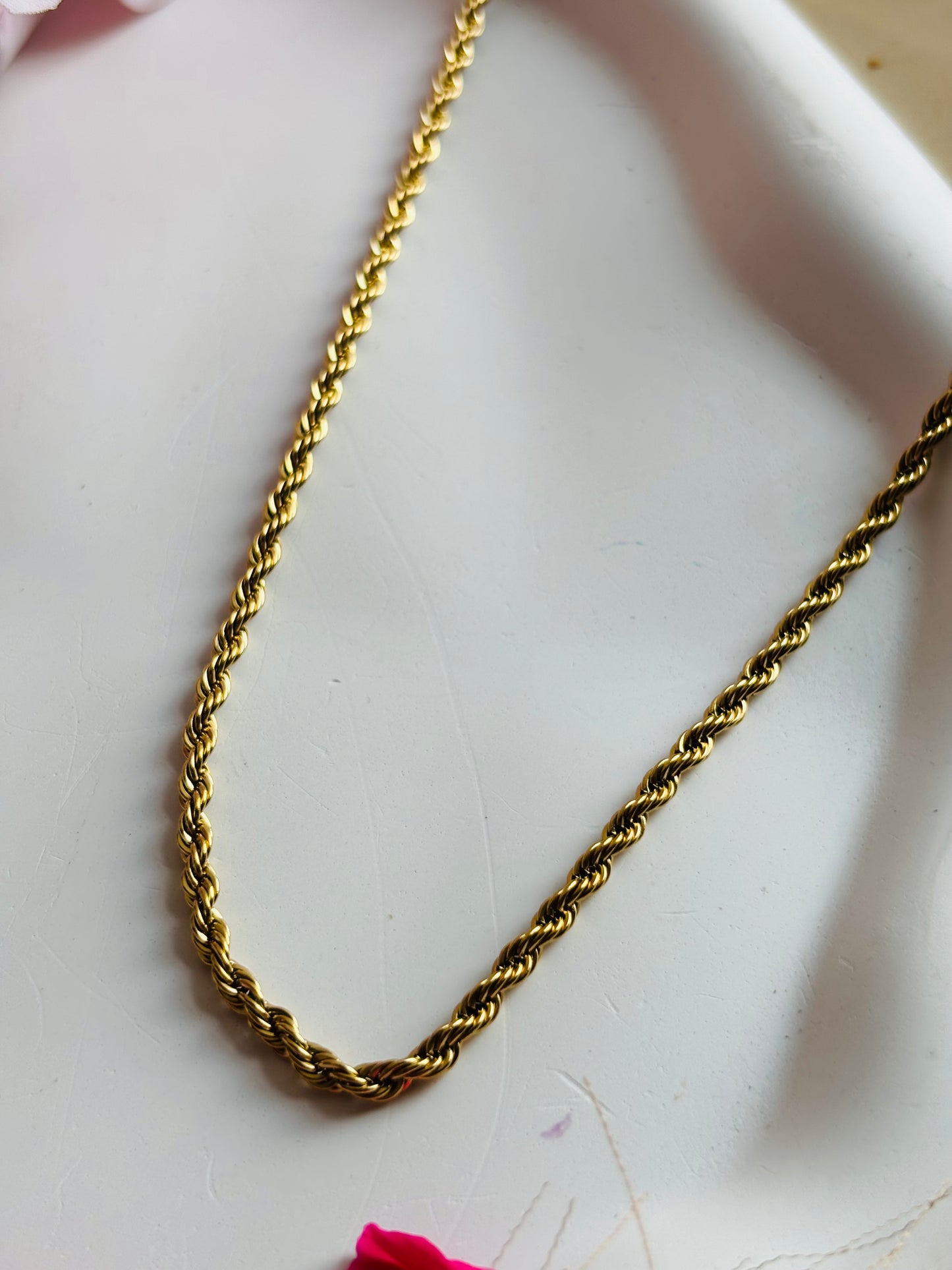 AIlaura Classic Rope Men’s Chain-24inch