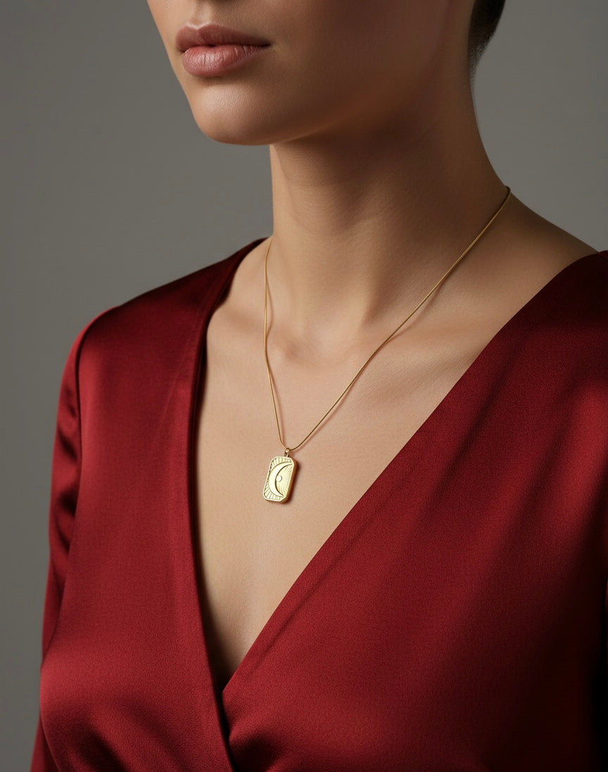 AIlaura Sun & Moon Manifest Necklace