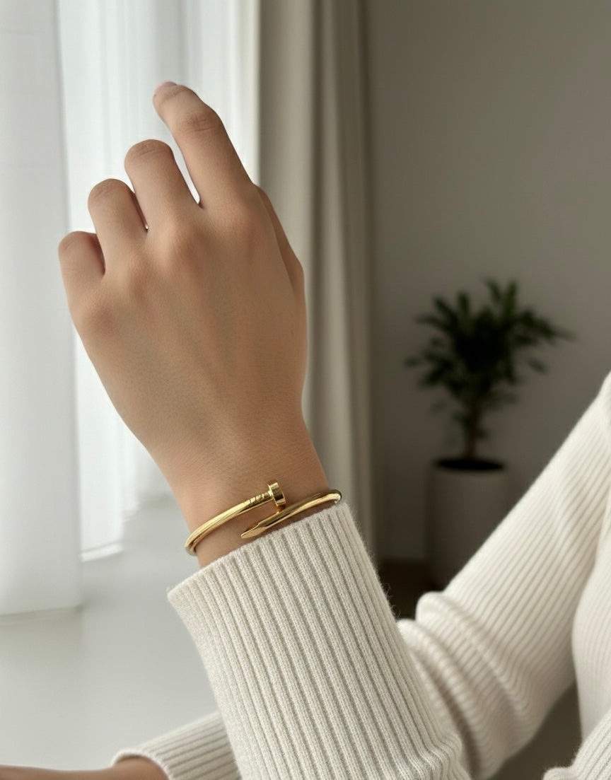 Ailaura Aure Nail Bangle-Adjustable