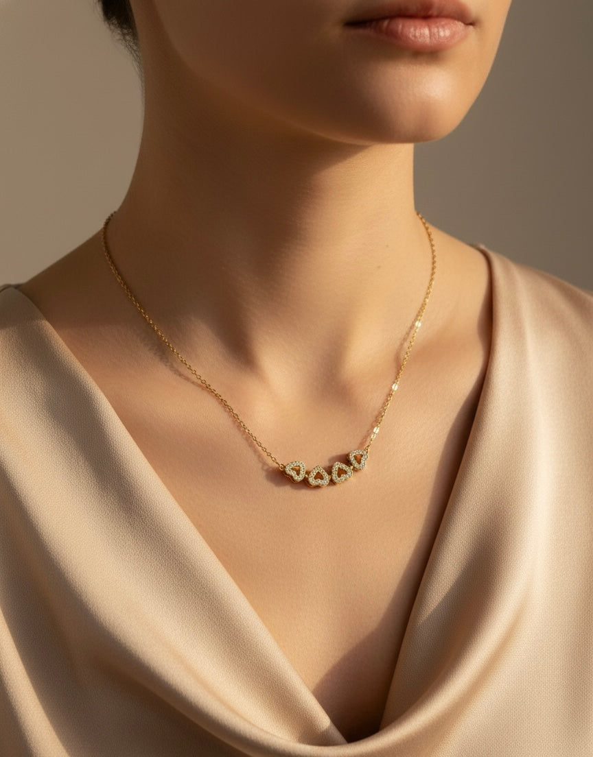 Ailaura Amour Magnet Heart Necklace