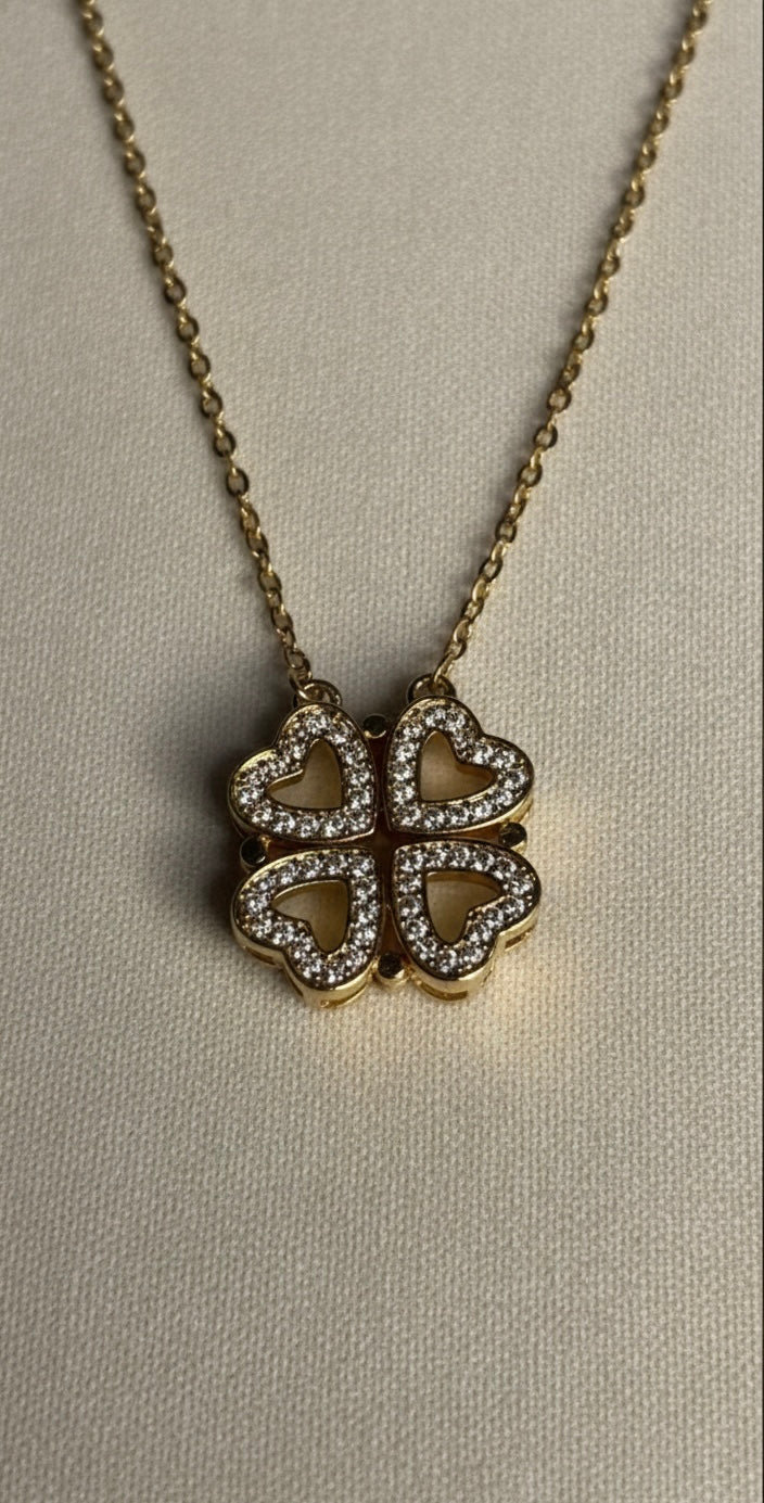 Ailaura Amour Magnet Heart Necklace