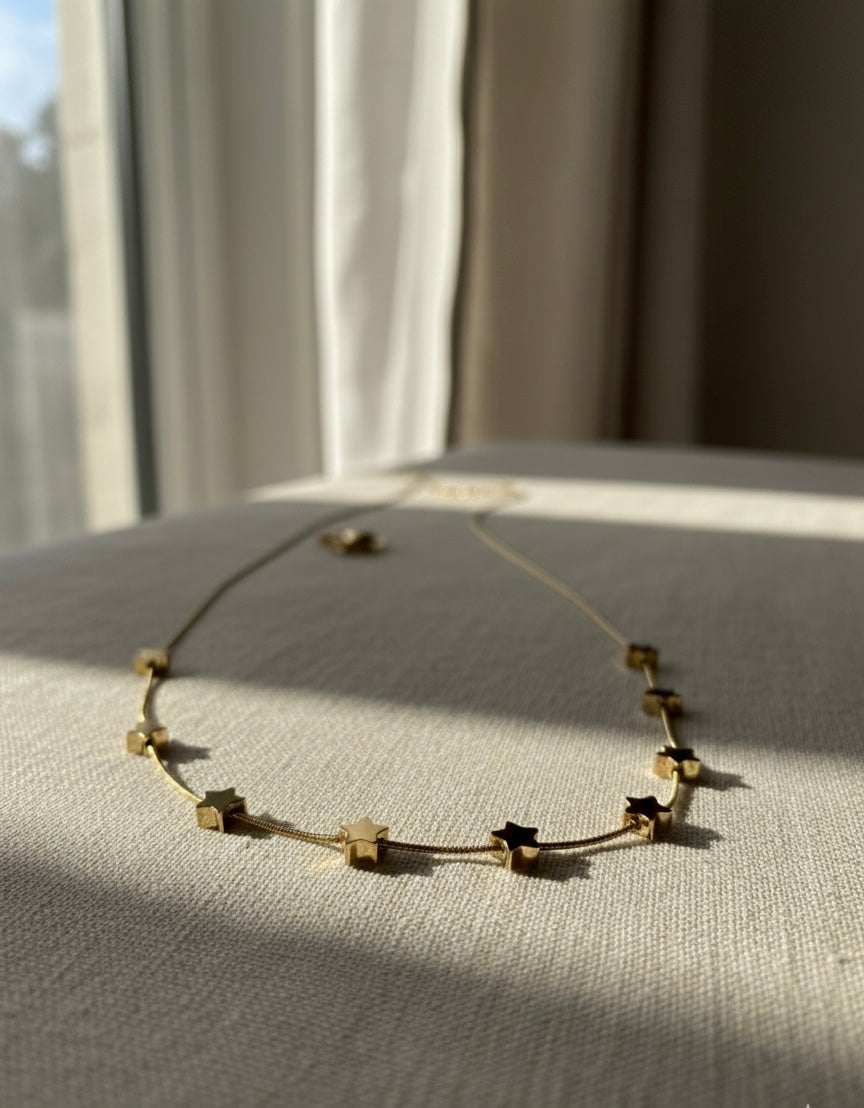 Ailaura Noire Starfall Necklace