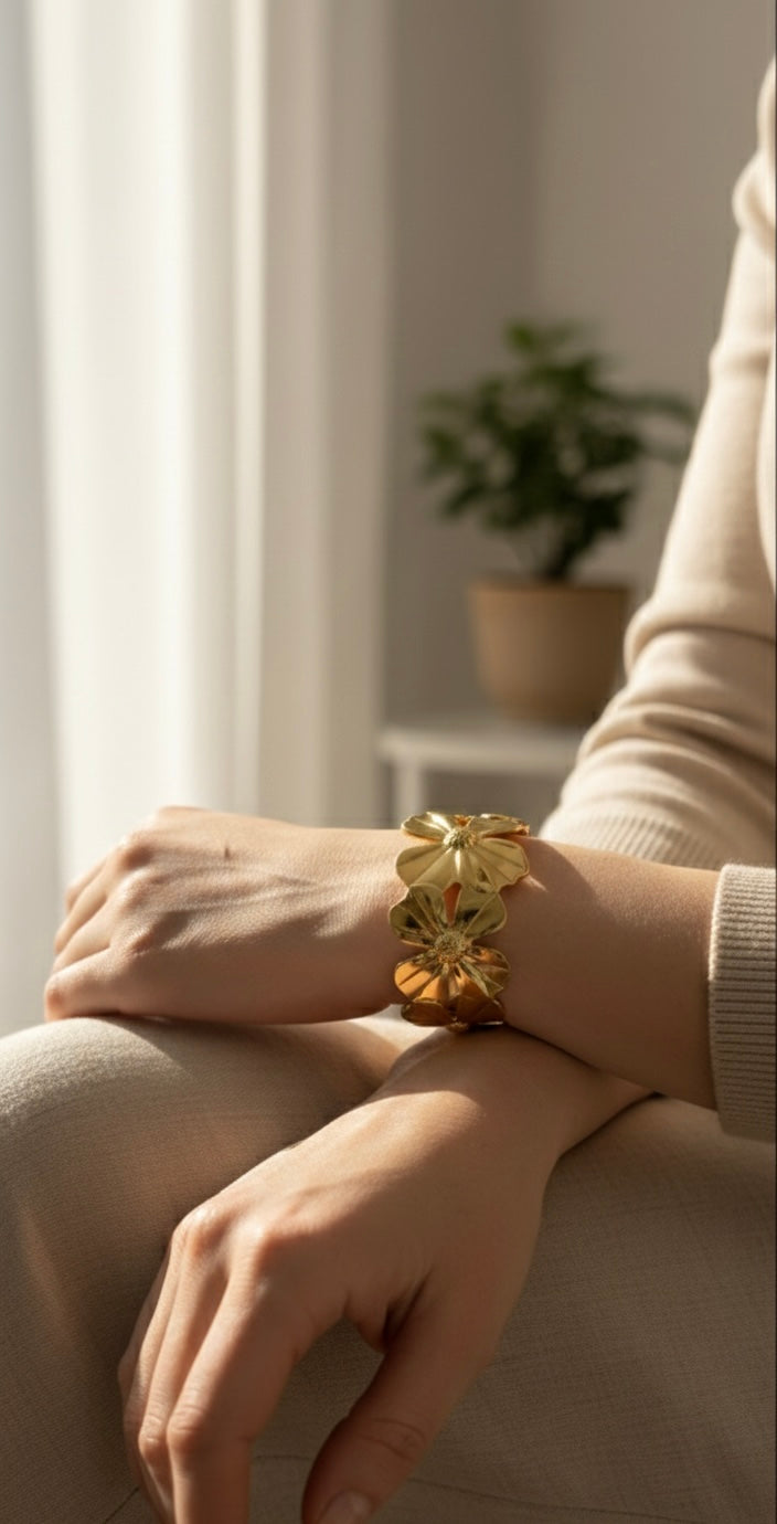 Ailaura Bloom Statement Cuff