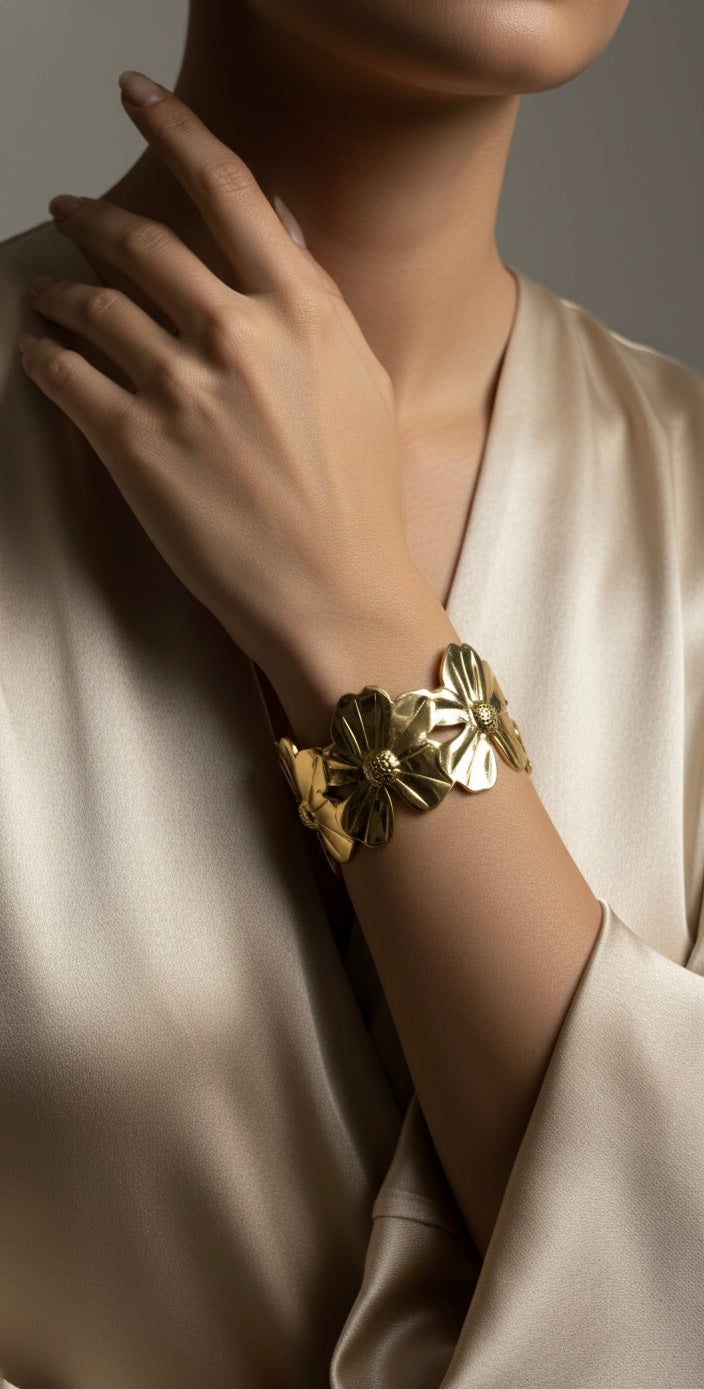 Ailaura Bloom Statement Cuff