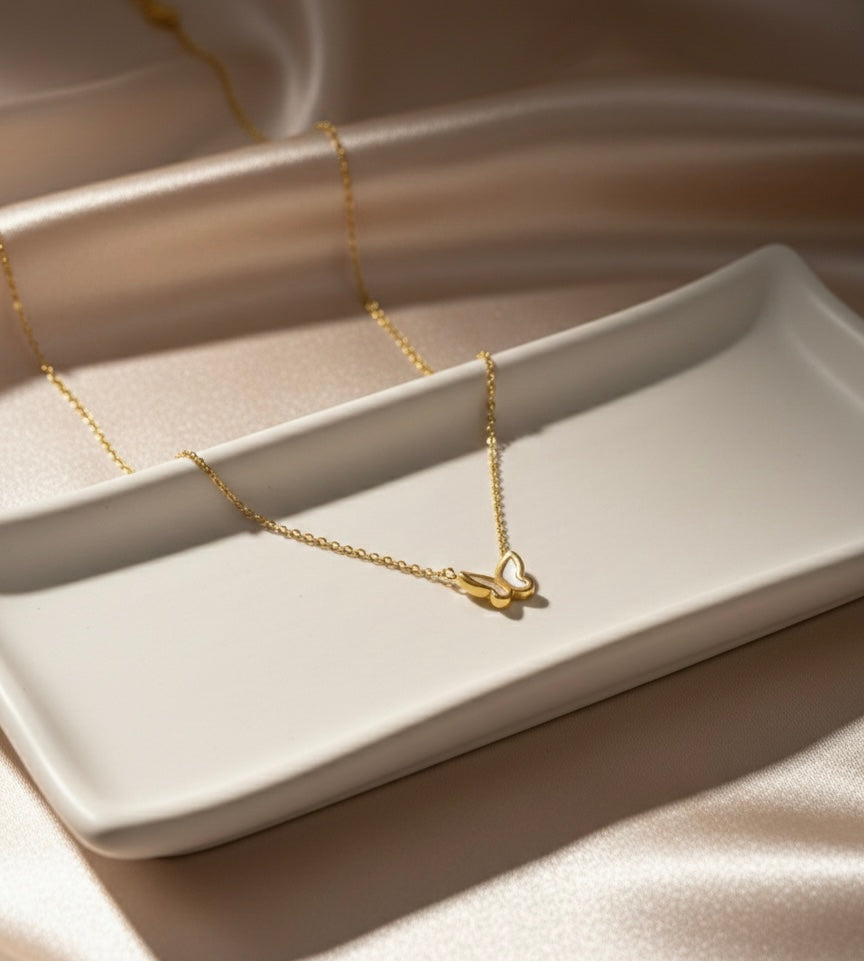 Ailaura Butterfly Charm Necklace